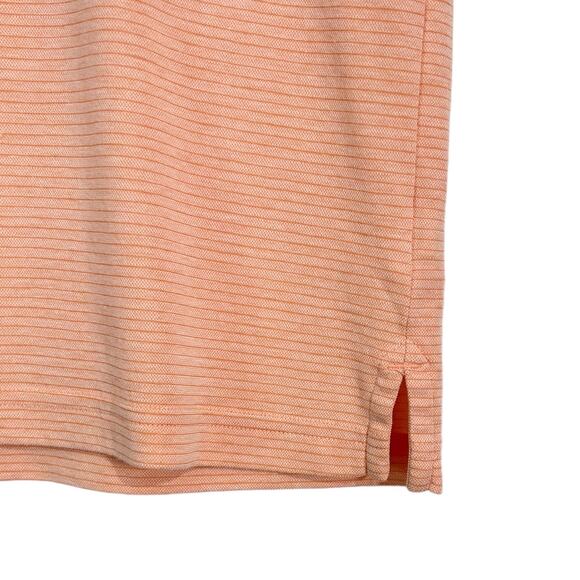 Travis Mathew Swimming Stripe Polo Short Sleeve Golf Shirt Pima Cotton Medium - Picture 6 of 11